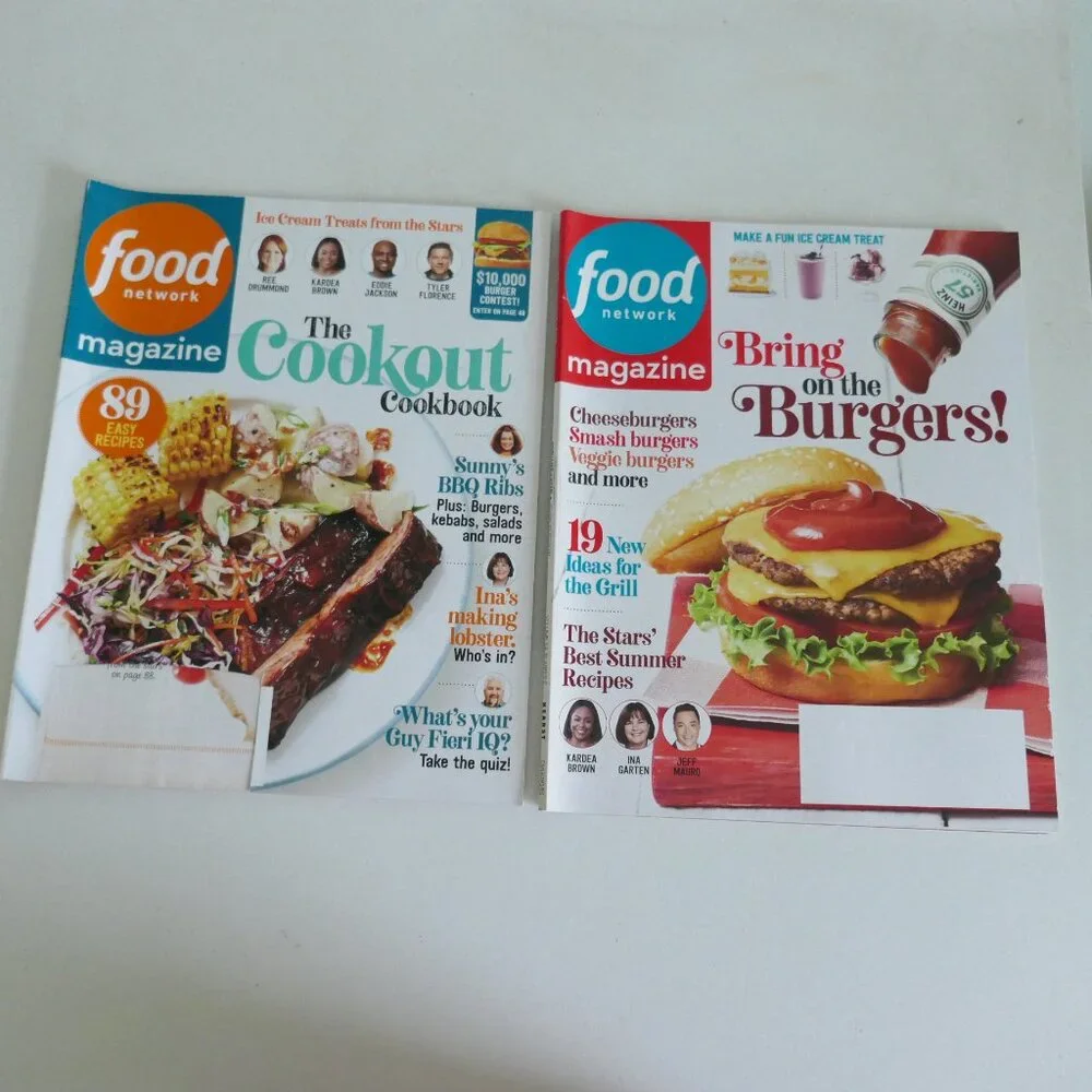 Food Network magazine 5 issues 2021, 2022